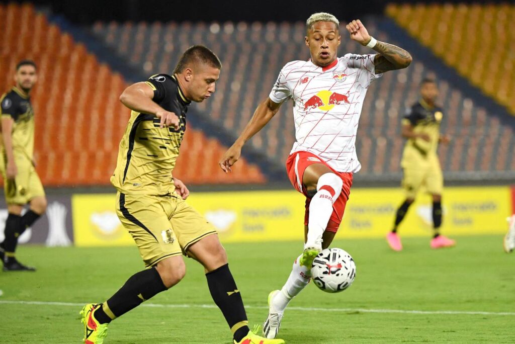 Bragantino vai receber o Águilas na partida de volta na próxima terça. Foto: Reprodução/X