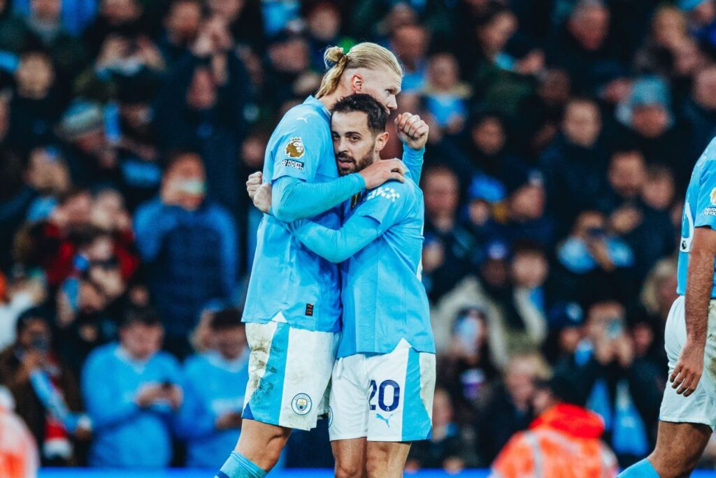 Haaland marcou o gol da vitória do Manchester City sobre o Brentford (Foto: X/Reprodução)