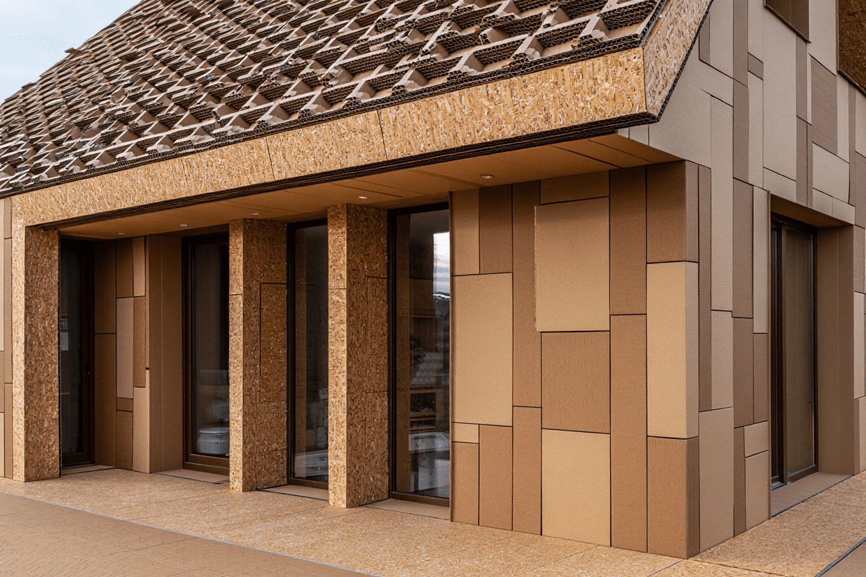 Construindo o Futuro Sustentável: Casas de Papelão e Cortiça Revolucionam a Arquitetura