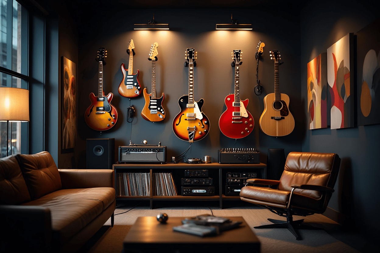 Harmonizando Espaços: Como Criar uma Galeria Musical com Guitarras em Casa