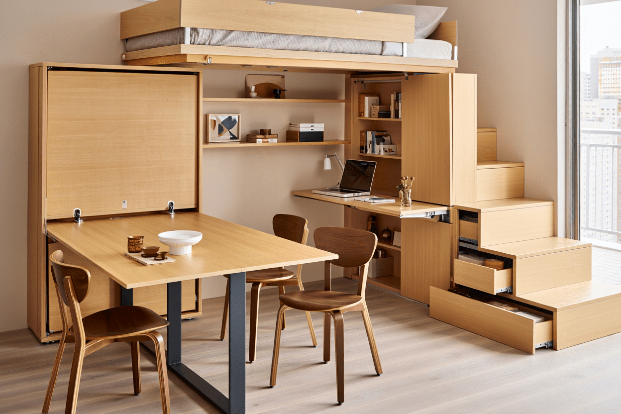 Móveis Multifuncionais: Soluções Inteligentes para Espaços Pequenos