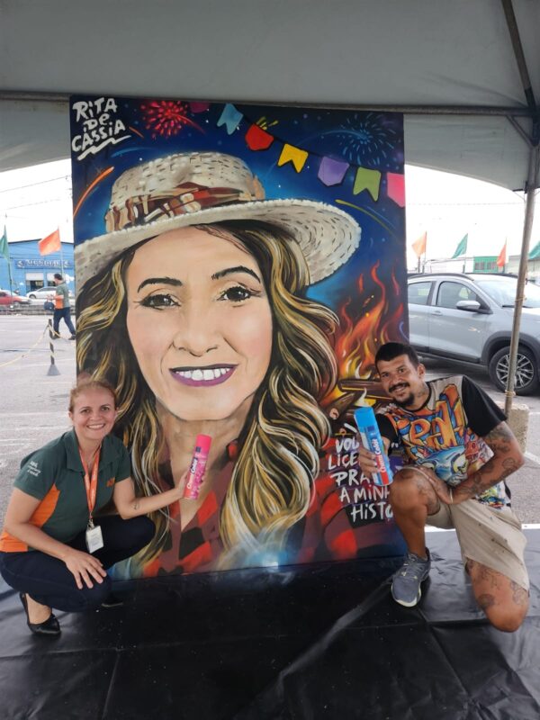 Arte urbana colore o São João: grafiteiros exaltam cultura nordestina em campanha da Carajás