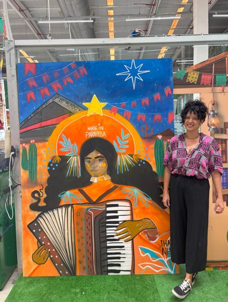 Arte urbana colore o São João: grafiteiros exaltam cultura nordestina em campanha da Carajás