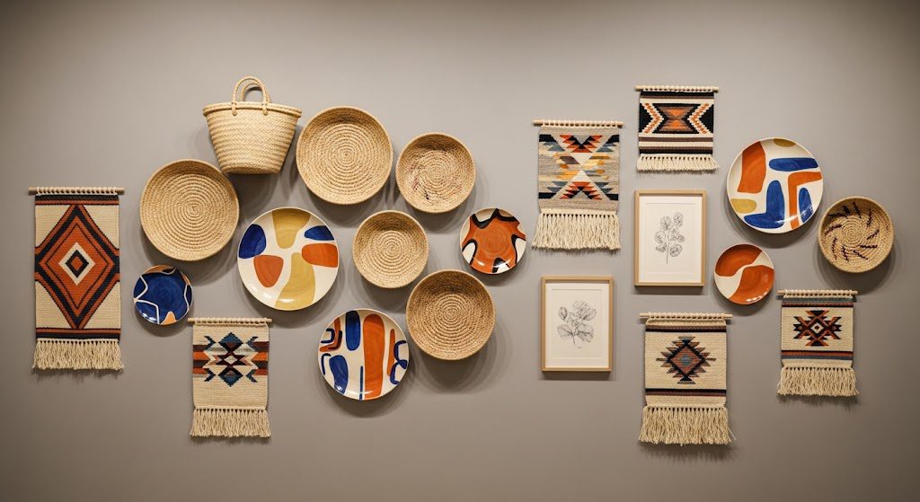 Galeria de arte com artesanato: guia para criar uma parede com alma e exclusividade