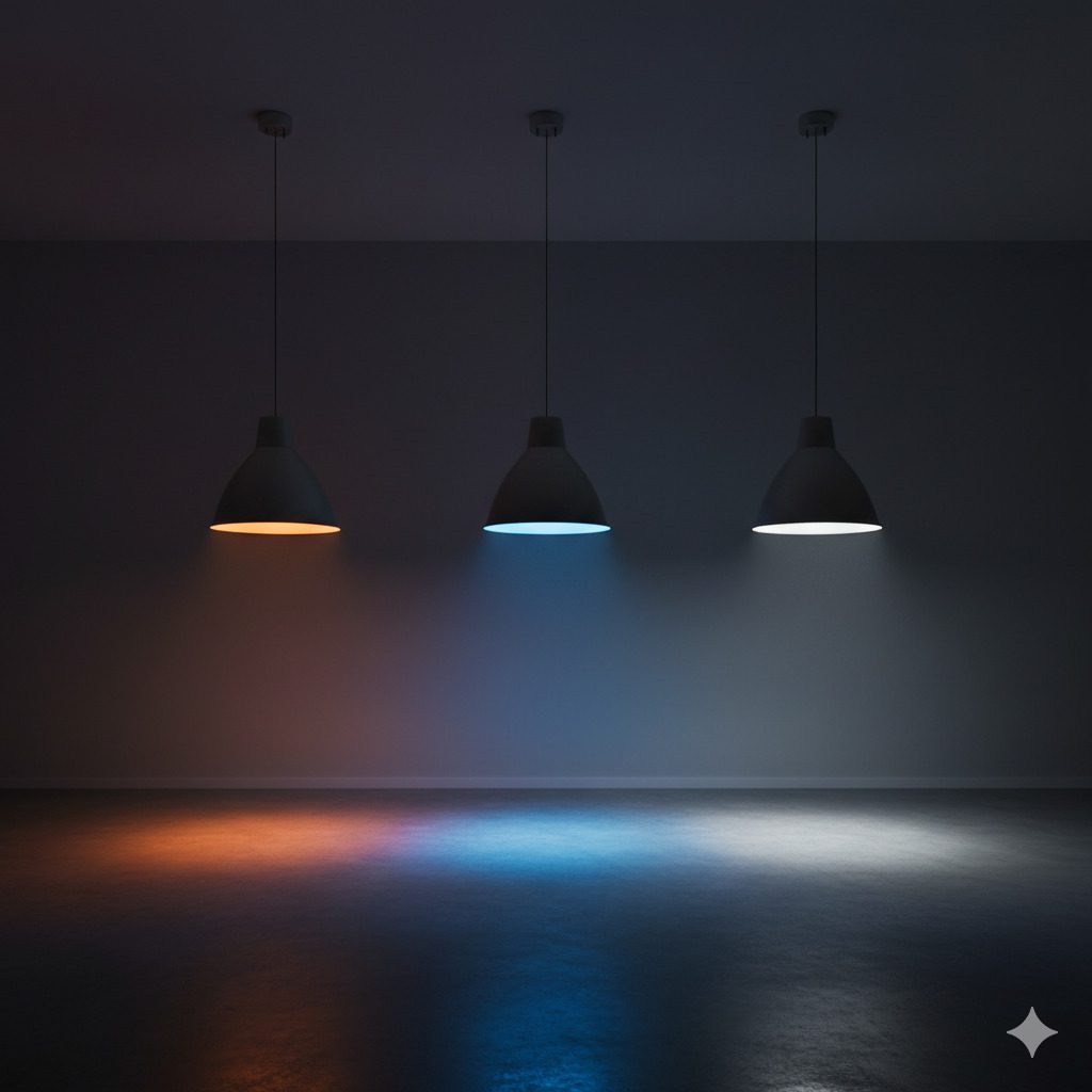 Guia de temperatura de cor: luz quente, fria e neutra para ambientes