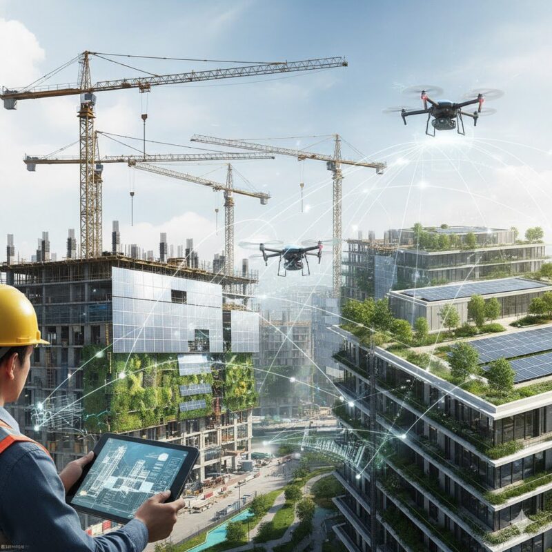 Futuro da Construção Civil: 5 tendências em tecnologia e sustentabilidade Futuro da Construção Civil: 5 tendências em tecnologia e sustentabilidade