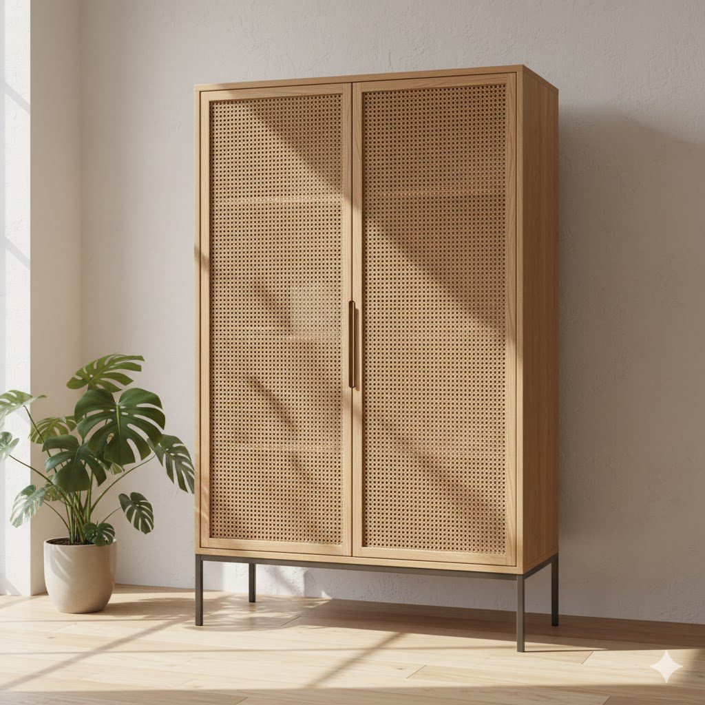 Palhinha Indiana: material retrô que voltou com força total ao design de interiores