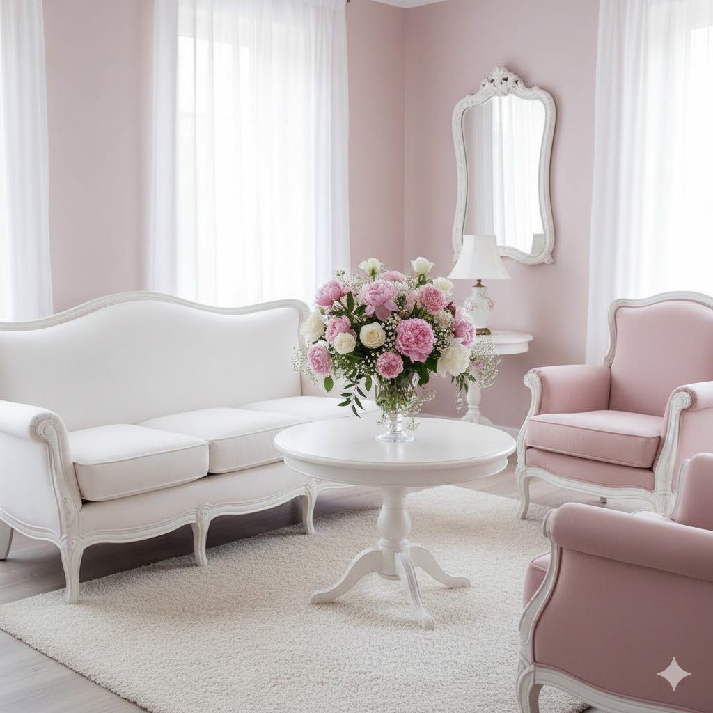 Estilo Romântico: como usar cores pastel e elementos florais para criar ambiente de aconchego suave