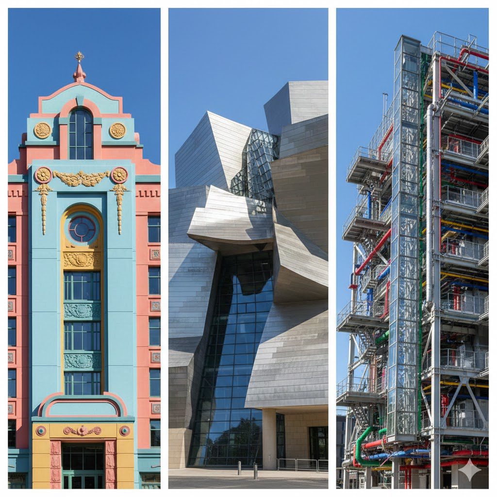 Rupturas na Arquitetura: Pós-Modernismo, High-Tech e os 5 movimentos do Século XX/XXI