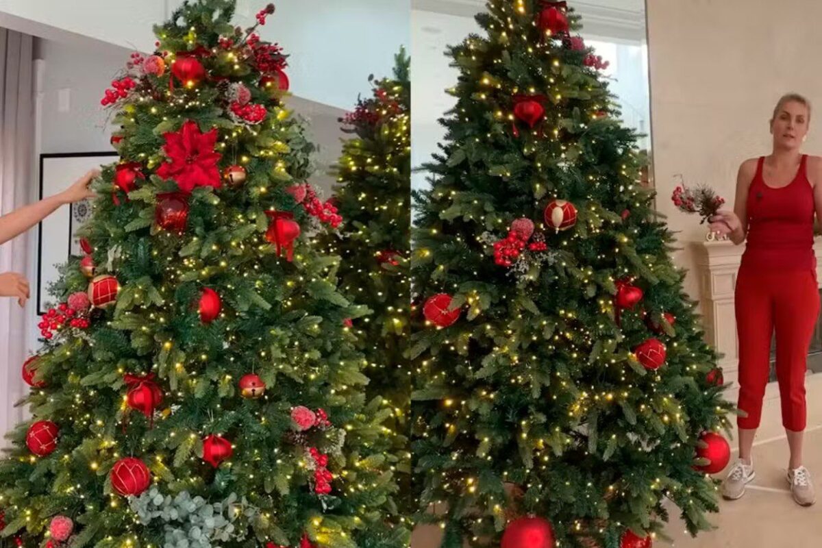 Árvore de Natal de Ana Hickmann. Foto: reprodução/redes sociais