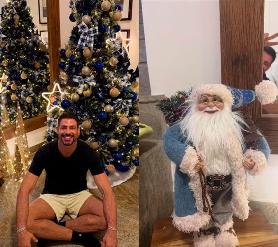Árvore de Natal de Cauã Reymond. Foto: reprodução/redes sociais