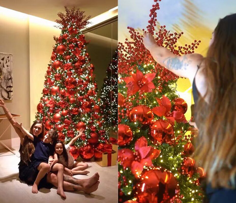 Árvore de Natal de Tainá Militão. Foto: reprodução/redes sociais