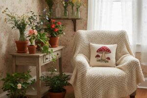 Estilo Cottagecore: como adotar a simplicidade rural com materiais naturais e estampas florais