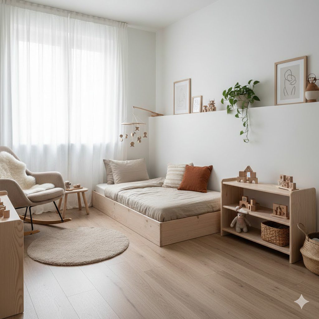 Decoração Quarto de Bebê: tendências montessorianas, cores neutras e sustentabilidade