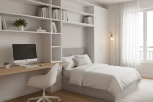 Quarto de Hóspede e Home Office: como criar espaço multifuncional e compacto