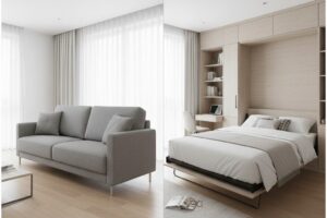 Sofá-Cama ou Cama Retrátil? comparativo de conforto e preço para quartos de hóspede