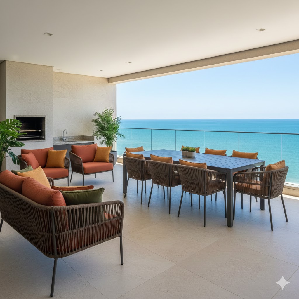 Móveis de Área Externa: como unir estilo e resistência ao salitre