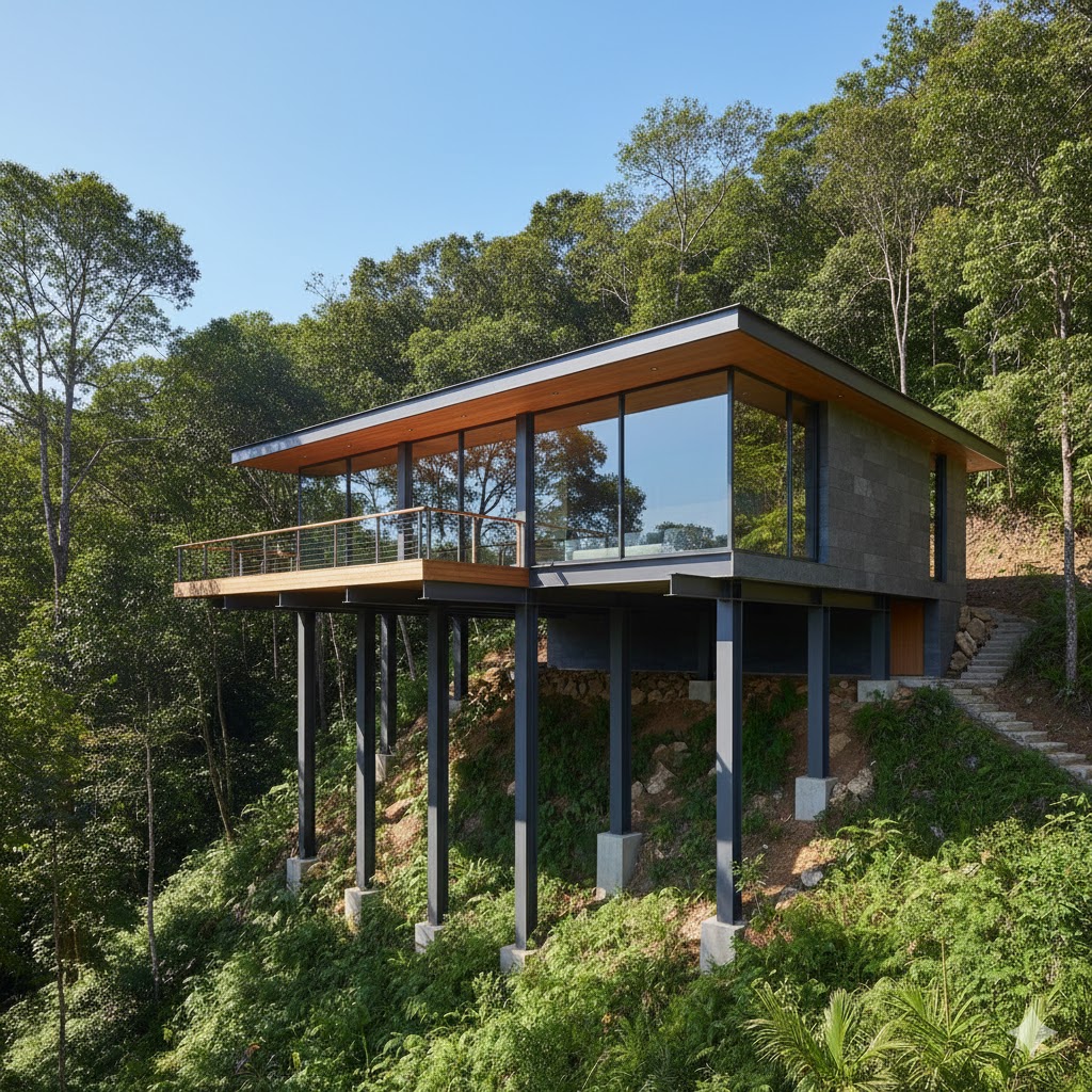 Casas Suspensas: a solução inteligente para terrenos irregulares