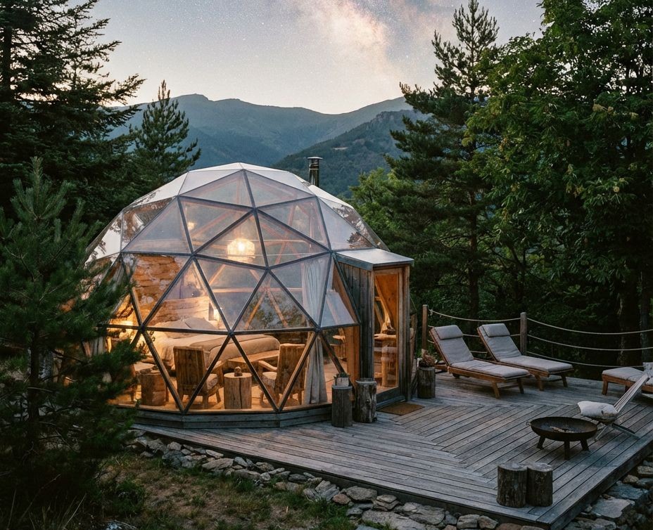 Domos Geodésicos: A revolução das cabanas sustentáveis Domos Geodésicos: A revolução das cabanas sustentáveis