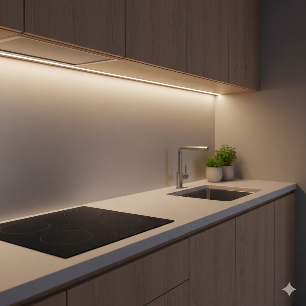 Luz na Medida: como iluminar bancadas de cozinhas compactas