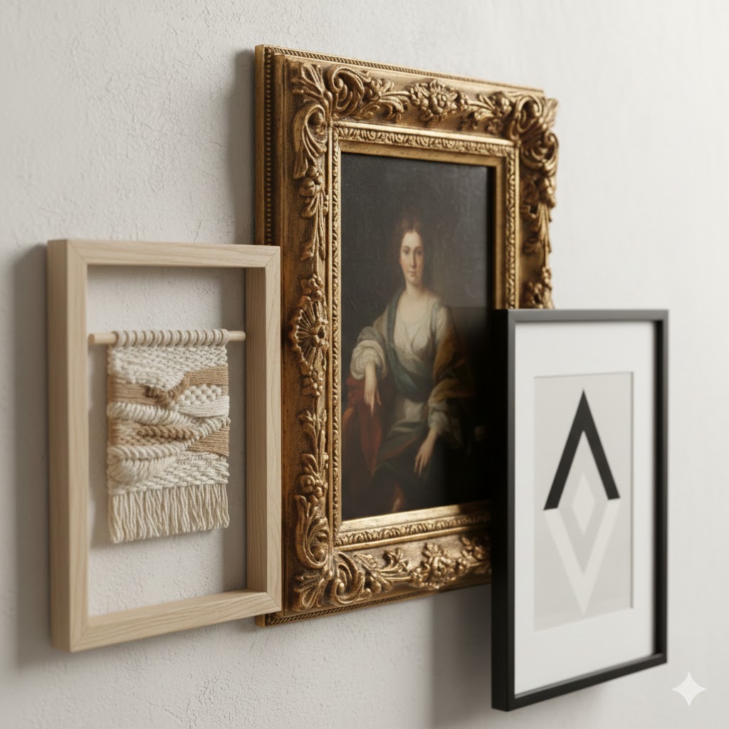 Mix de Molduras: A arte de contrastar materiais no Estilo Modern Heritage