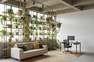 Espaços Híbridos: A revolução do layout fluido e a fusão Boho-Industrial