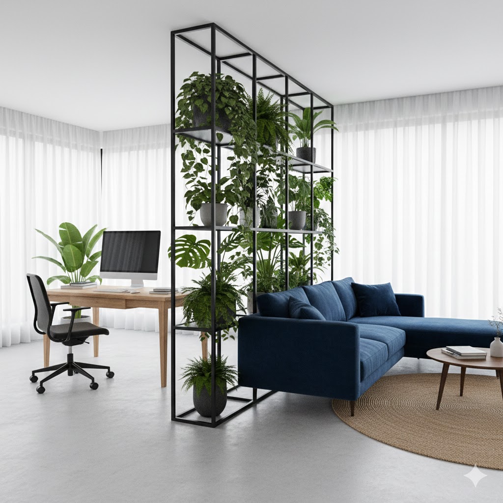 Privacidade Invisível: Como setorizar espaços híbridos sem levantar paredes