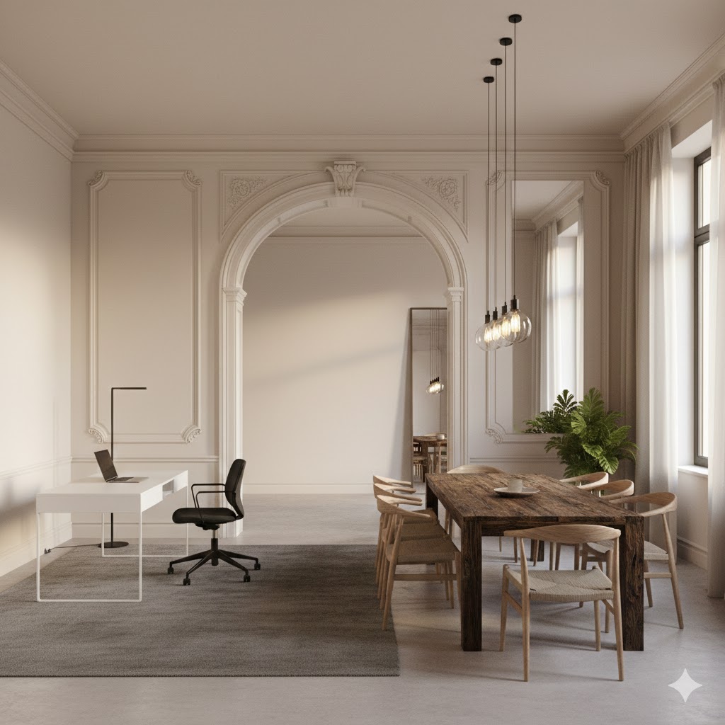 Salas Multifuncionais: O equilíbrio entre o clássico e o prático no Modern Heritage