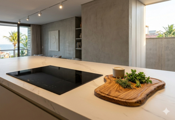 Bancadas Gourmet: Dekton, Quartzito ou Granito? Guia de Escolha