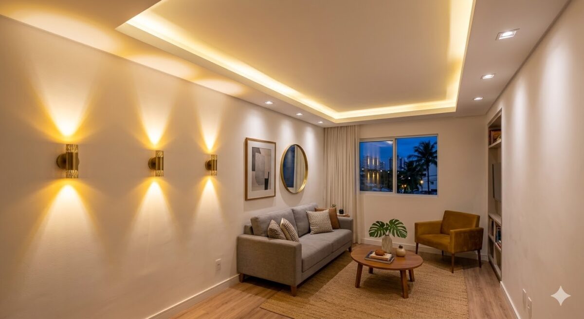 Iluminação Estratégica: Como fazer seu apartamento parecer 10m² maior Iluminação Estratégica: Como fazer seu apartamento parecer 10m² maior