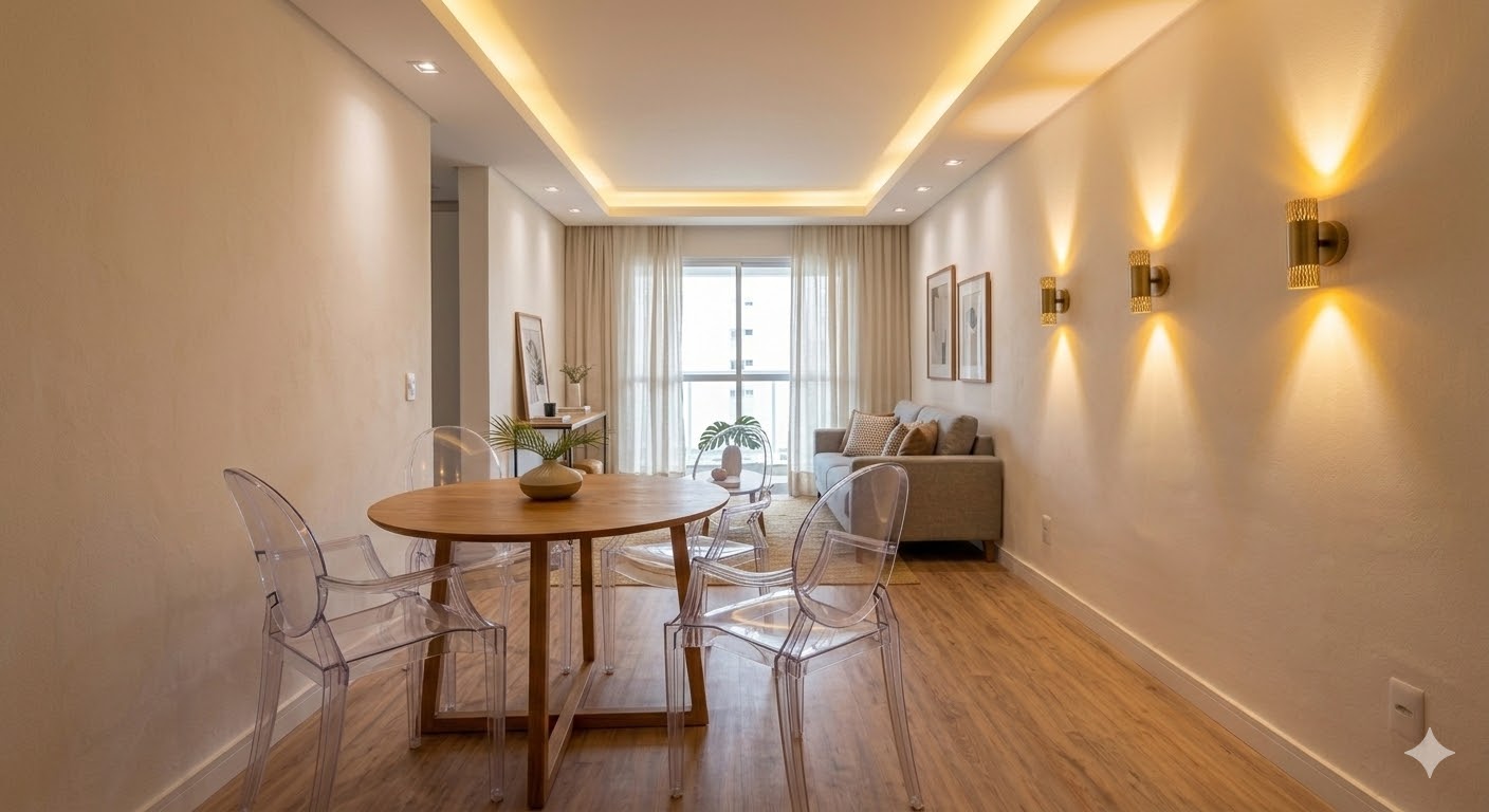 Móveis Transparentes: Por que acrílico e vidro são melhores amigos dos espaços pequenos