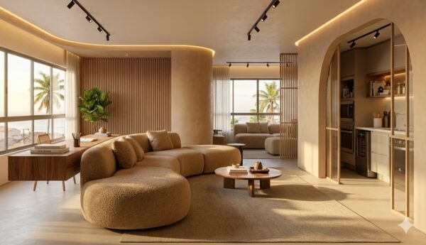 Fluidez e Bem-Estar: O domínio das formas curvas na arquitetura de 2026