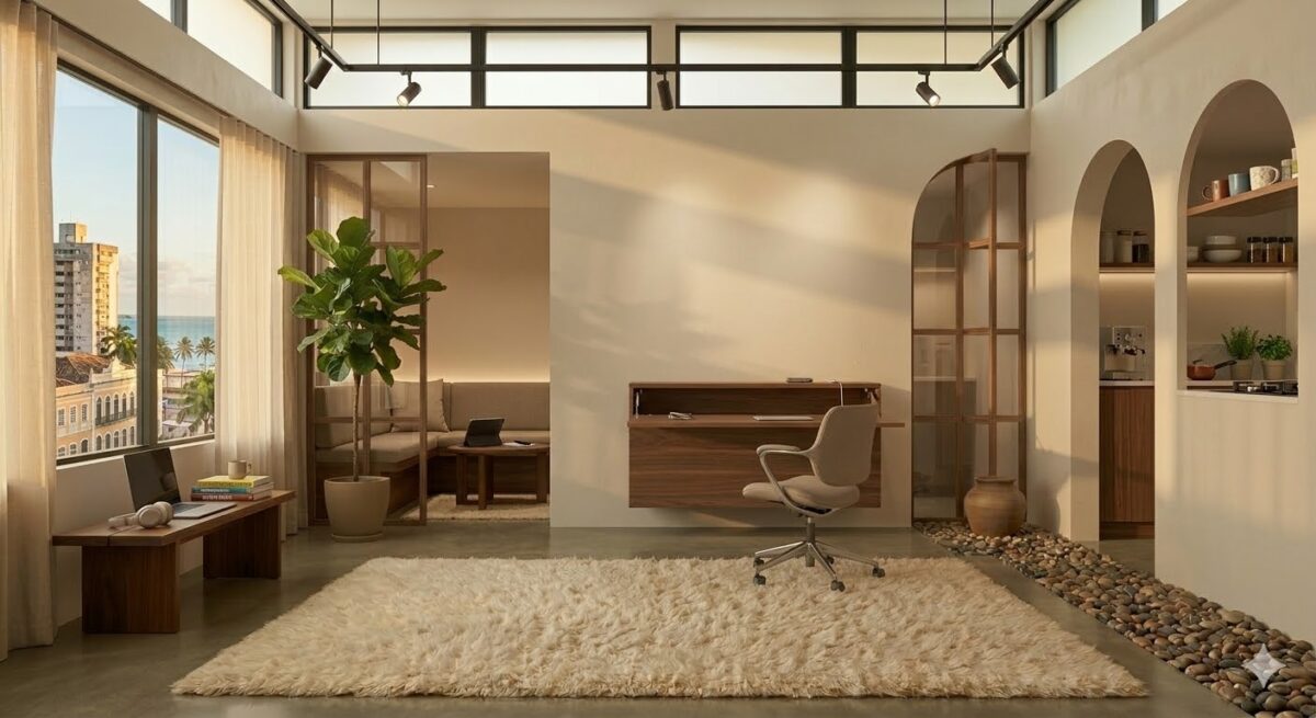 Como planejar espaços híbridos em apartamentos pequenos sem erros Como planejar espaços híbridos em apartamentos pequenos sem erros