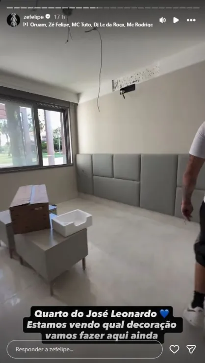 Zé Felipe mostra nova mansão com piscina na suíte e academia panorâmica