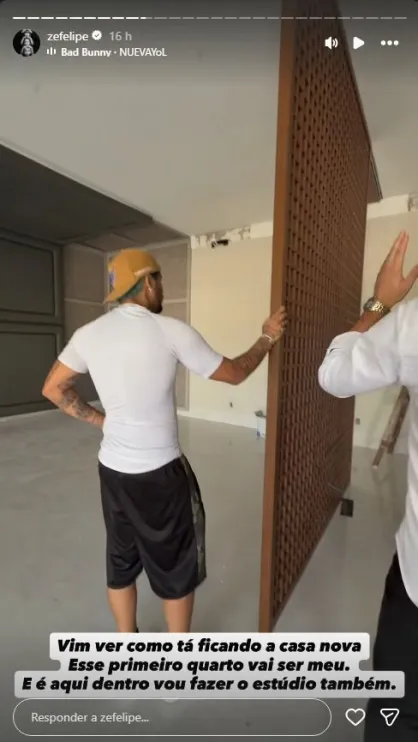Zé Felipe mostra nova mansão com piscina na suíte e academia panorâmica
