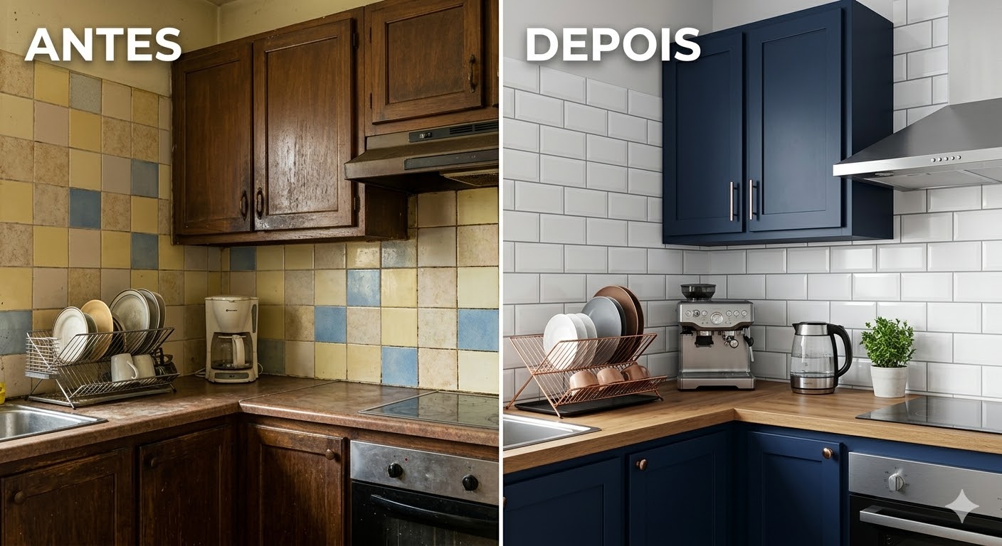 Reformar sem quebrar: Como renovar o seu apartamento apenas com adesivos e pintura