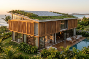 Luxo Regenerativo: Como a Arquitetura Bioclimática redefine as Mansões em 2026