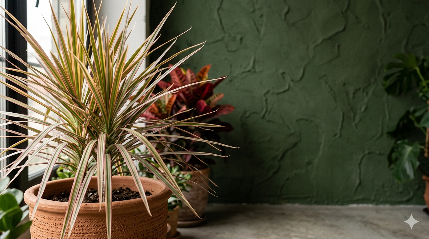 Folhagens Vermelhas: O contraste perfeito para paredes verde escuro