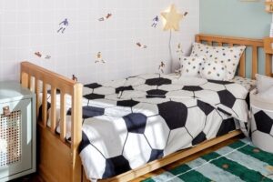 Brincar de Bola: Muskinha lança coleção de futebol para o décor infantil