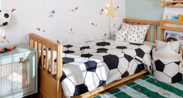 Brincar de Bola: Muskinha lança coleção de futebol para o décor infantil