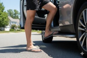 Pode dirigir de chinelo? Veja qual calçado usar sem medo de multa