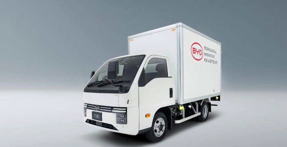 BYD T35: Caminhão elétrico com função sauna e ADAS Completo BYD T35: Caminhão elétrico com função sauna e ADAS Completo