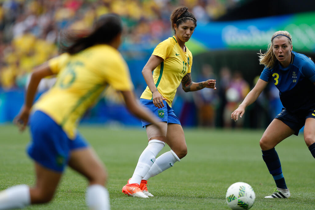 Jogadoras da seleção feminina de futebol