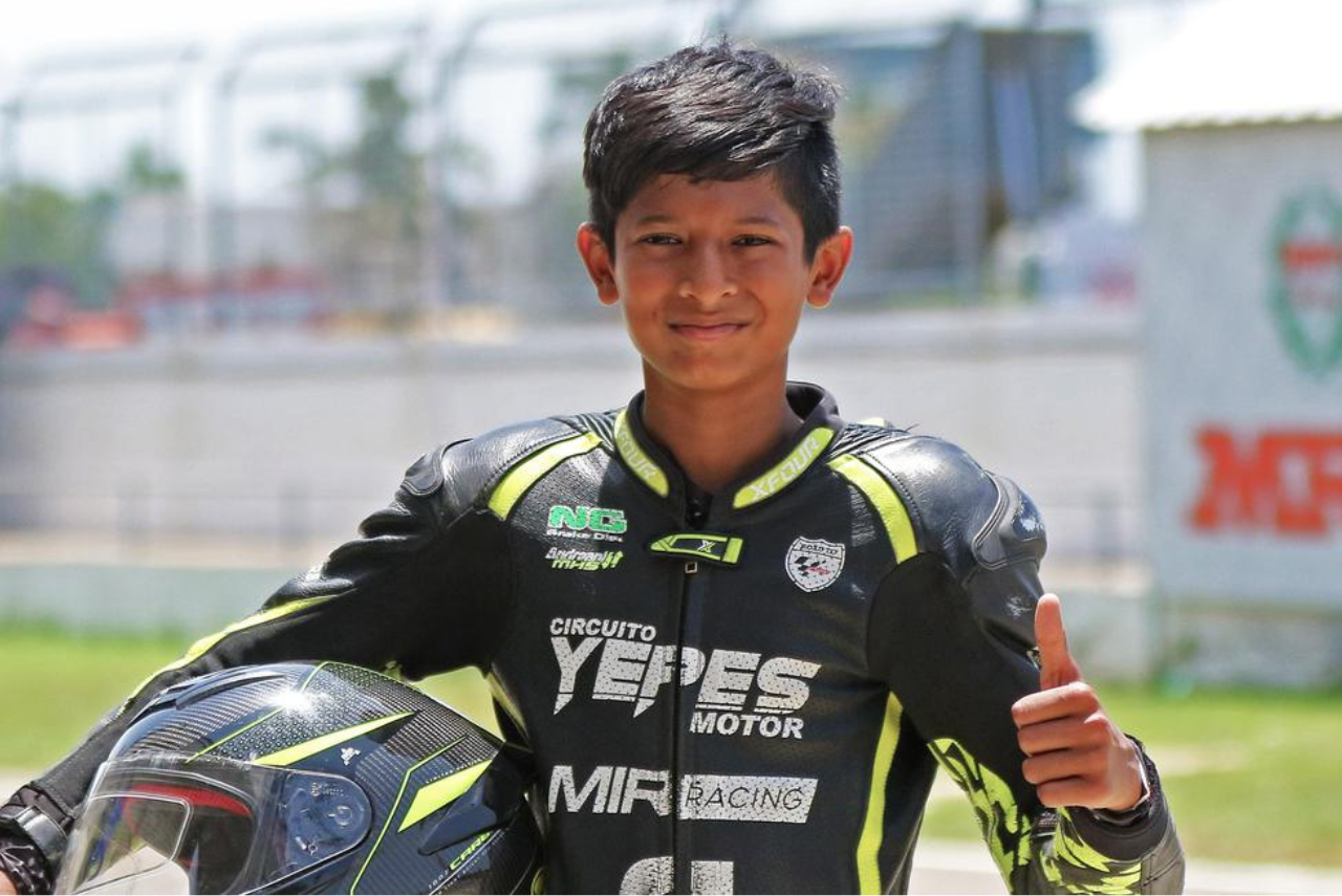 Promessa do motociclismo indiano, Copparam Shreyas Haredesh morreu aos 13 anos