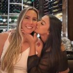 Jogadoras de vôlei Fabíola e Andressa (mãe e filha)