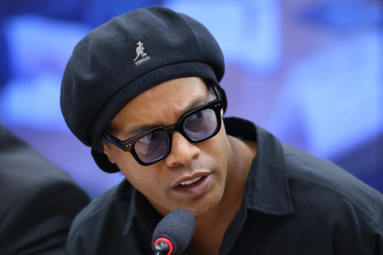 Ronaldinho Gaúcho compareceu à CPI das Criptomoedas após a terceira convocação (Foto: Vinicius Loures/Câmara dos Deputados)