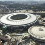Visão aérea do Estadio Maracanã e Maracanãzinho