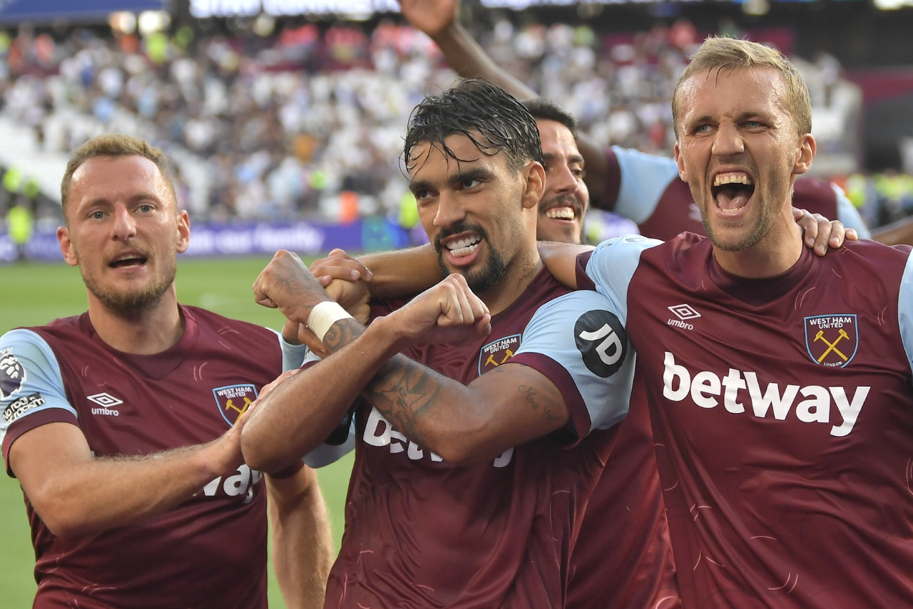 Lucas Paquetá marcou na vitória do West Ham contra o Chelsea (Foto: Twitter/Reprodução)