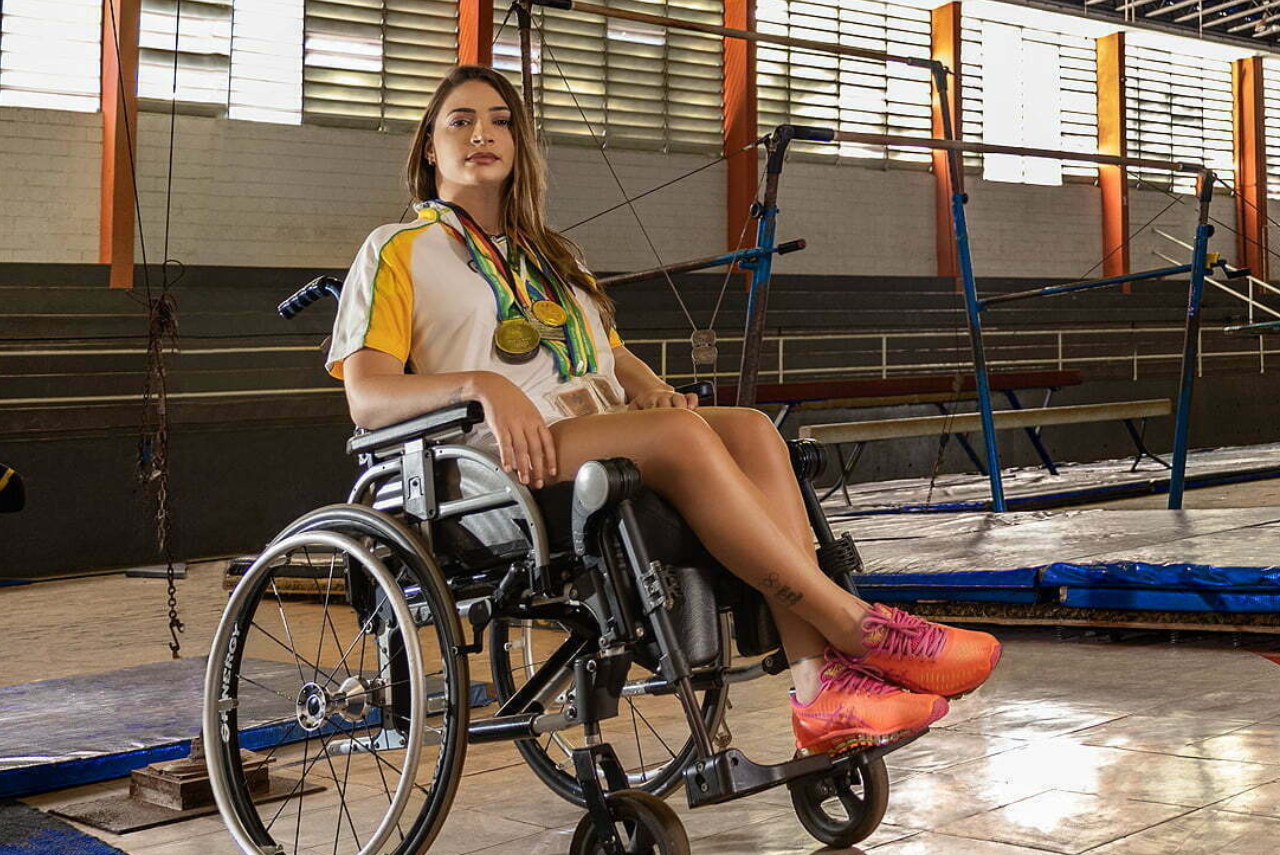 Ex-ginasta ficou tetraplégica após acidente esquiando em 2014 (Foto: Lais Souza/Divulgação)