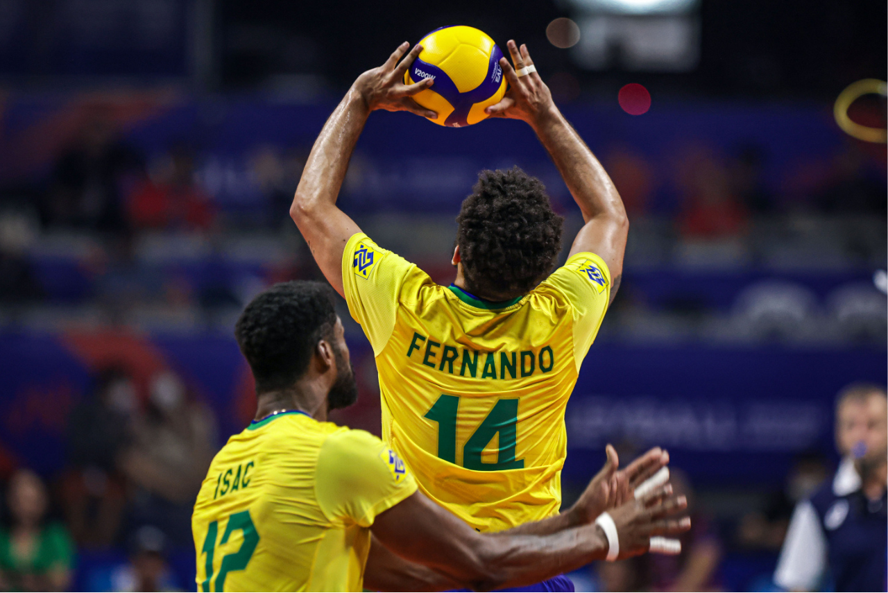Brasil enfrenta o primeiro desafio contra o Peru no Sul-Americano de Vôlei Masculino (Foto: Wander Roberto/CBV)